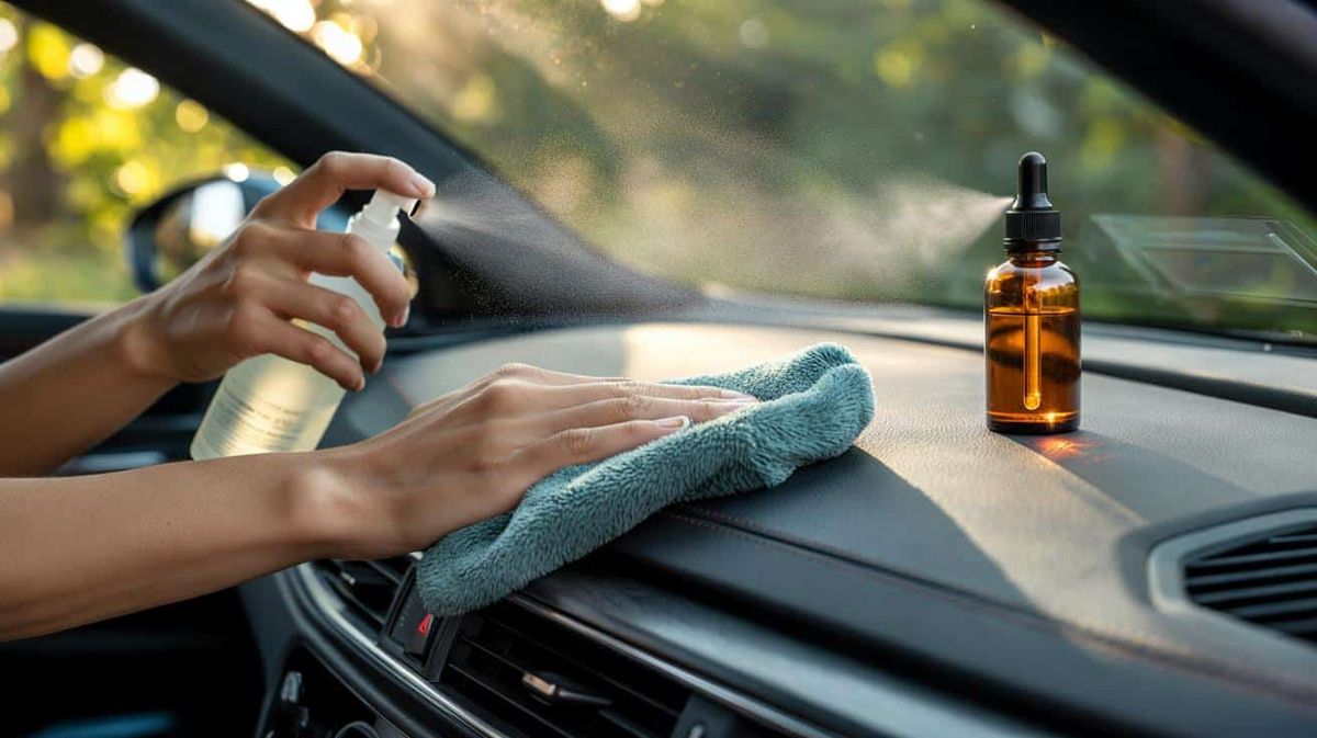 Eco-friendly vehicle cleaning spray for car interior and exterior